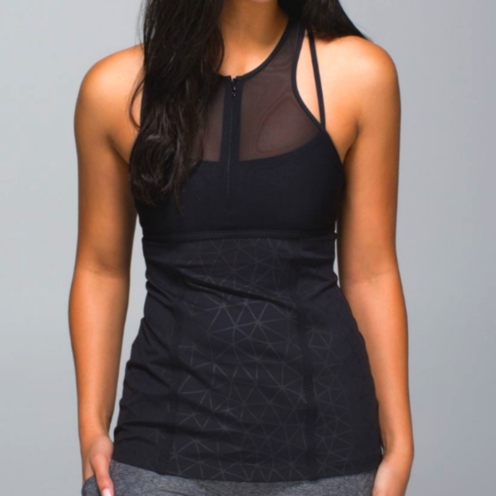 Lululemon Pedal Pace Tank - Dream Catcher Embossed Black